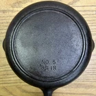Vintage BSR Century Series No.5 Cast Iron Skillet w/Heat Ring, 8-1/8", Restored