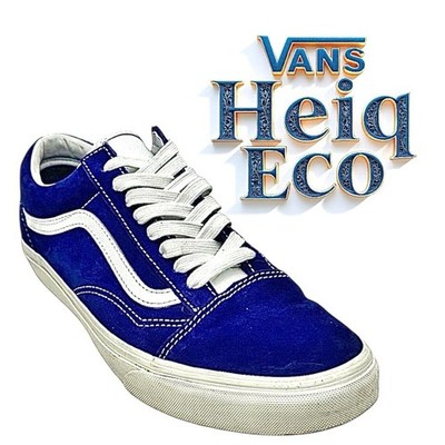 Vans Authentic HeiQ Eco Dry Water Repellent Blue White Sneakers Men s 10.5M