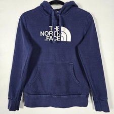 The North Face Womens Small Long Sleeve Blue Pullover Hoodie
