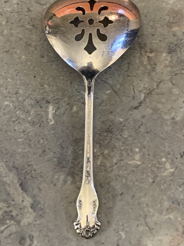 Natl Silver Co. King Edward Silver Plate Bon Bon Spoon Freemason Masonic Emblem - Picture 7 of 9