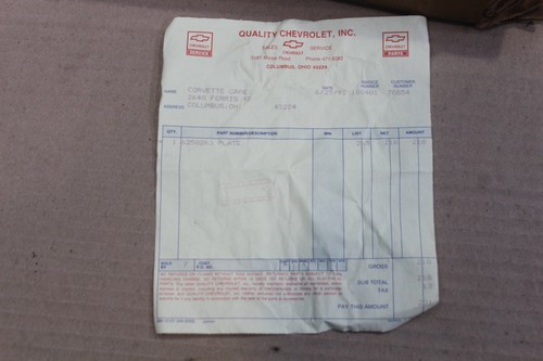 1974-77 CORVETTE NOS 6258263 ANTENNA GROUND PLATE - Picture 5 of 5