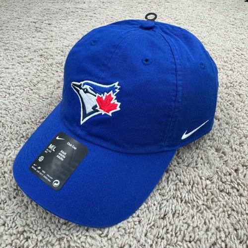 Toronto Blue Jays Nike Club Cap Royal Team Logo M/L Strapback White Swoosh Hat