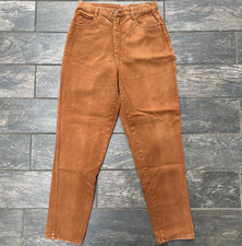 Vintage Vtg 90s Bill Blass High Waisted Mom Jeans 30'x30" Brown Tapered Medium