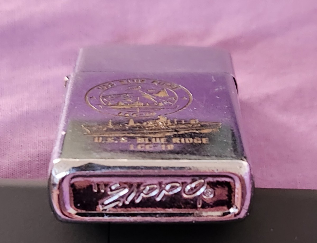 USS Blue Ridge LCC-19 Vintage Zippo Lighter Navy USS Blue Ridge LCC-19 Vintage Zippo Lighter Navy