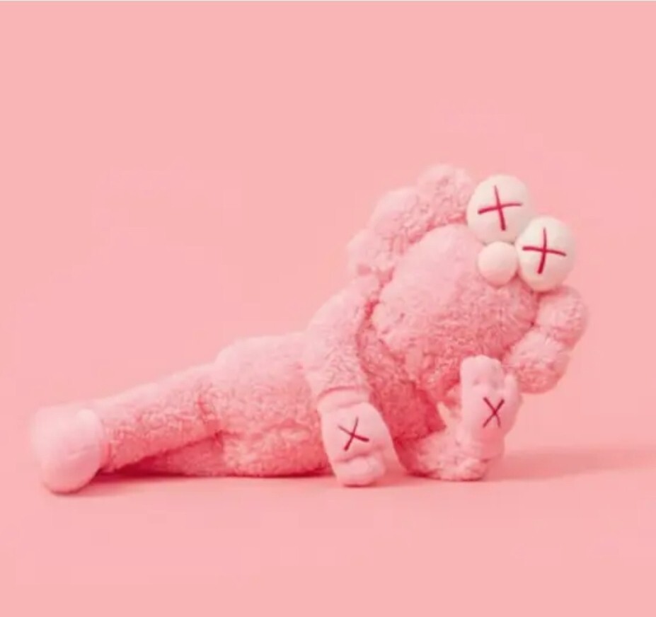 世界限定3000体 KAWS BFF Plush pink KAWS BFF Pink Plush Figure – Limited Edition of 3000 – #1349