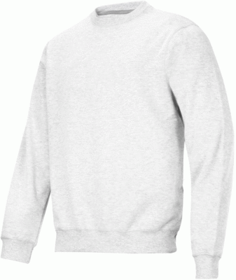 Plain white crew neck jumper deals