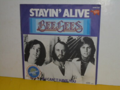 SINGLE 7'' - BEE GEES - STAYIN ALIVE - IF I CAN'T HAVE YOU - AUSTRO MECHANA