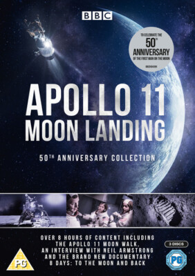 Apollo 11 Moon Landing DVD (2019) Neil Armstrong cert PG 3 discs