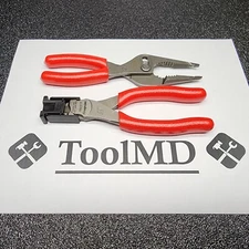 Snap-on Tools USA 6" Diagonal Flush-Cut & 7" Long Nose Slip-Joint Pliers LN46ACF