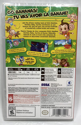 Super Monkey Ball Banana Mania Nintendo Switch New Sealed