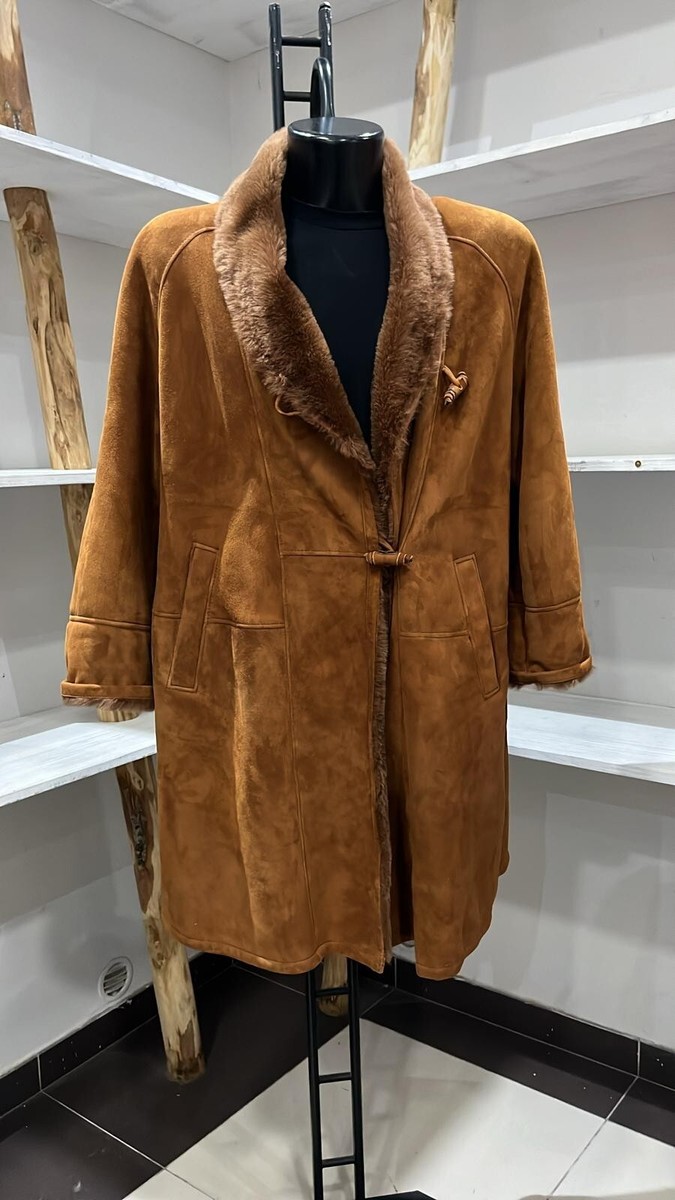 Umberto Olivieri Shearling Used Shearling Women Size 44 Brown  