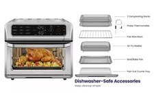 NEW Chefman ExacTemp Oven Air Fryer 20qt RJ50-SST2-P