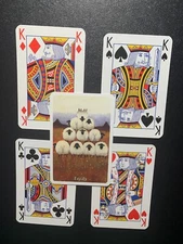 Swap Playing Cards  SILLY SHEEP All of the KINGS  Whimsical World THOMAS JOSEPH