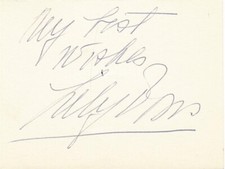 Lily Pons- Signed Vintage Notecard (Opera Singer/Actress)