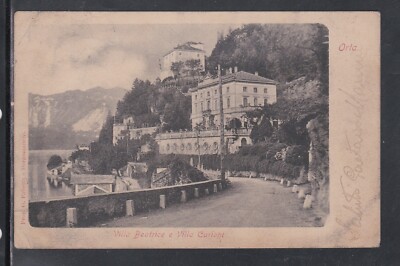Postcard Orta Villa Beatrice and Villa Curioni AC1219