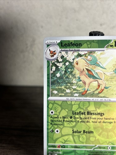 Pokémon TCG Leafeon Scarlet & Violet-Twilight Masquerade 011/167 Reverse Holo!! - Picture 2 of 8