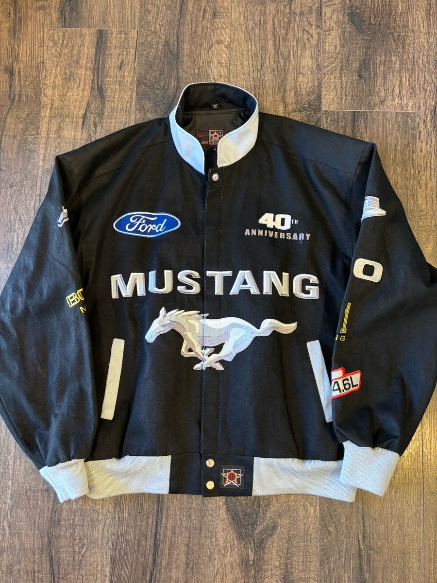 Ford Mustang 40th Anniversary Embroidered Jacket Blk JH Ford Mustang 40th Anniversary Embroidered Jacket Blk JH