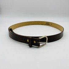 ANTIQUE VINYL ON GENUINE BONDED LEATHER MEN'S BELT MADE IN USA