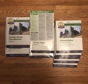 CFA Exam Prep 2016 Level 1 Kaplan Schweser Books 1-5 ...