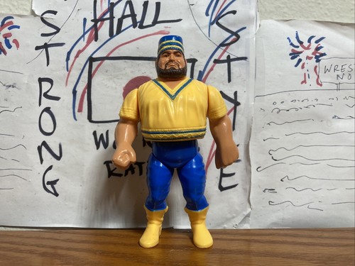 WWF Akeem Hasbro Wrestling Figure WWE WCW 1990 Ser...