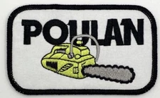 Poulan Chainsaw Iron On Sew Patch Retro Vintage Style Hat Cap Hat Jacket