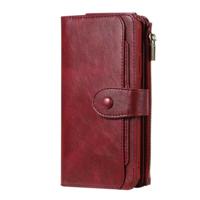 For Samsung S20 S10 S9 Note 10 Plus Magnetic Removable Leather Wallet Case Cover