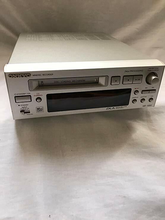 ONKYO MD Mini Disc Recorder MD105X Silver High Speed Audio INTEC205 from jp