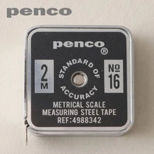 HIGHTIDE PENCO Compact Pocket Steel Tape Measure Metric 2m