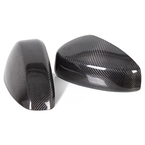 Carbon Fiber Mirror Cover Cap Black Pair For Infiniti G35 Coupe 03-07