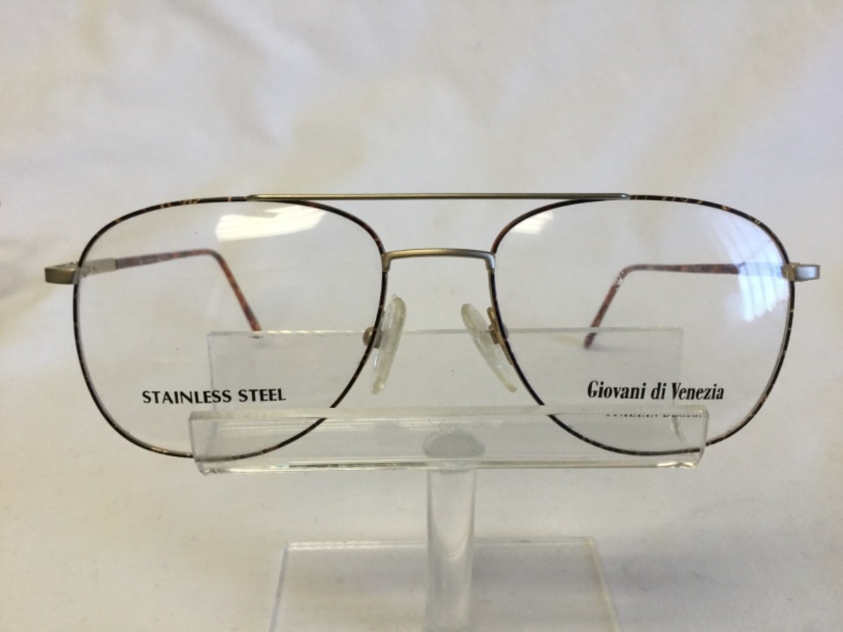 Gianni Venezia Golden Frame Black Lenses Sunglasses Unisex Gianni Versace 4V4 Vintage Sunglasses, Black Gothic Cross  main image 3