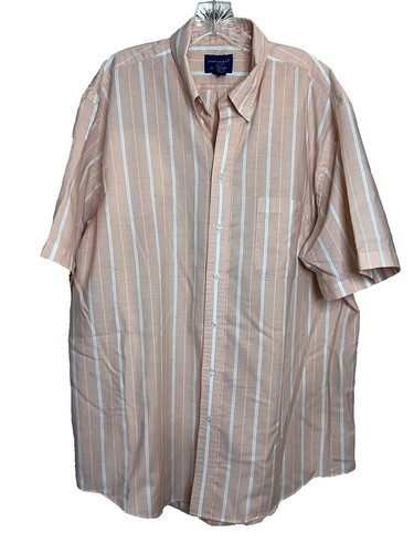 Vintage 50s Penney's Towncraft Striped Rayon Button Down Shirt