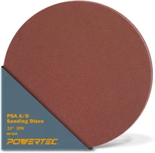 110603 12" PSA 80 Grit A/O Sanding Disc, 3PK