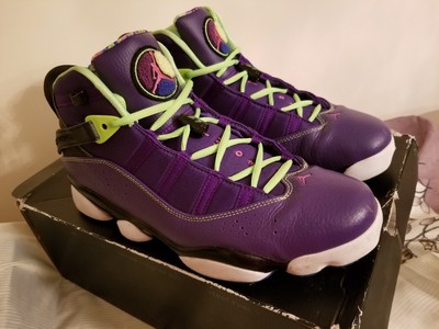 Jordan 6 Rings, Purple, Pink and Lime Green Size Men's 10.5 | eBay