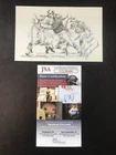 CHUCK BEDNARIK Signed PostCard NFL Football Hall of Fame Autograph JSA CERTIFIED