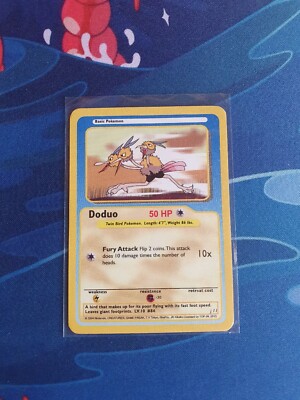 Doduo Pokemon Funskool Holo j 11 2004 Rare Oldschool