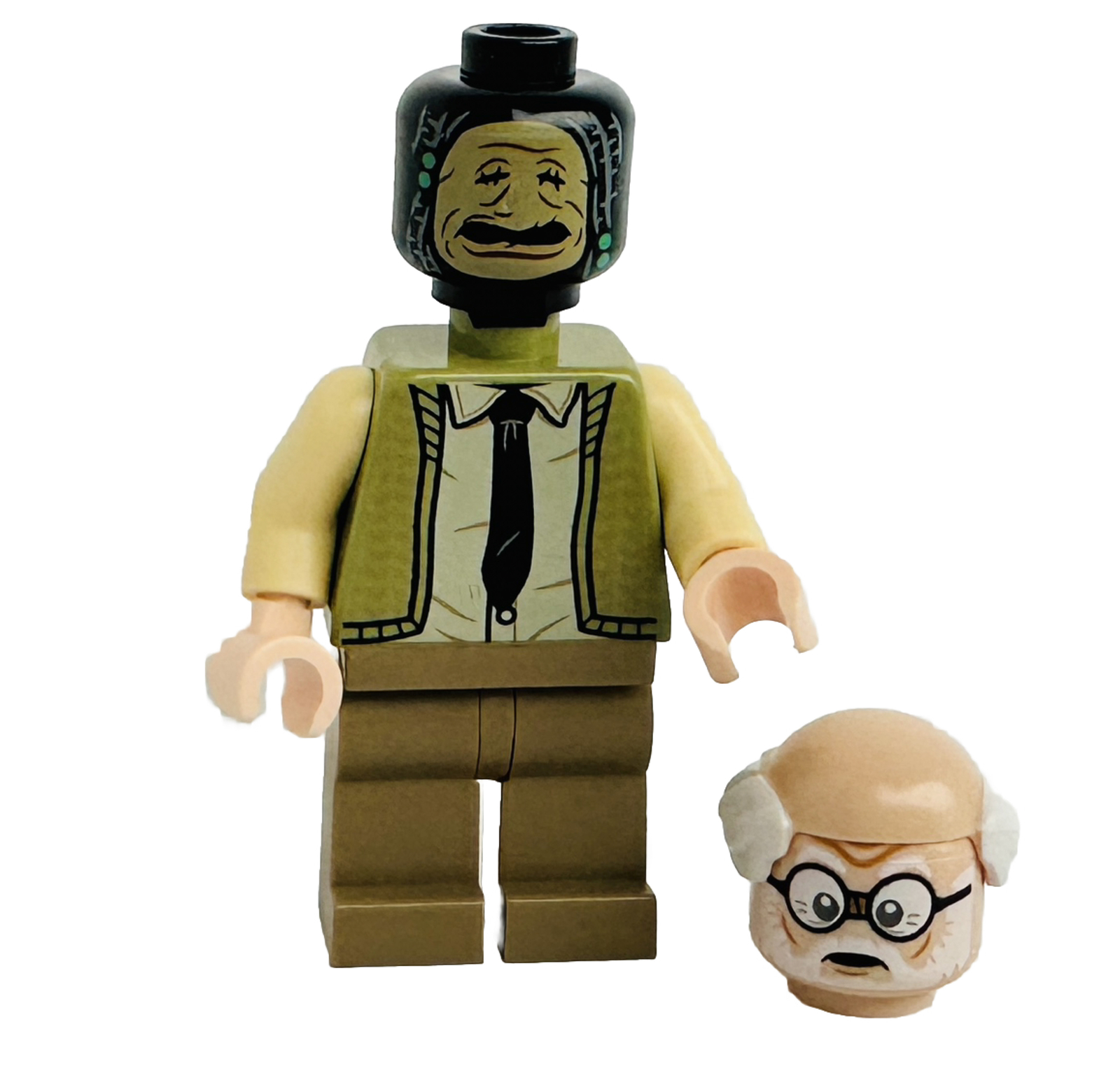 Lego Mini Figure Harry Potter Ernie Prang and Shrunken Head Minifigure