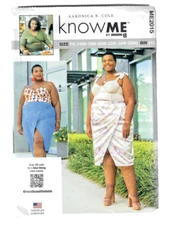 Women's Lined Bustier and Skirt 16W-26W Know Me by Mimi G Sewing Pattern ME2015