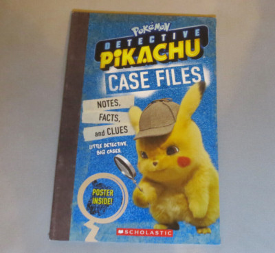 Pokemon: Detective Pikachu - Case Files - Book NEW + Foldout