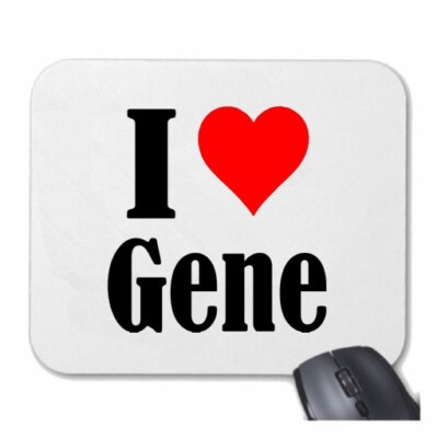 MOUSEPAD Mauspad I Love Gene Ich Liebe Gene