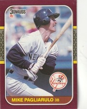 FREE SHIPPING-MINT-1987 Donruss Opening Day  Mike Pagliarulo #239 YANKEES