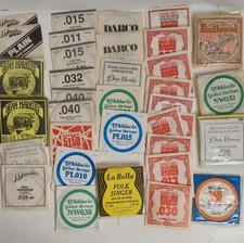 Large Lot Of Vintage Guitar Strings