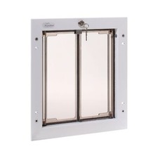 PlexiDor Performance Pet Doors for Dogs and Cats - Door Mount Dog Door with L...