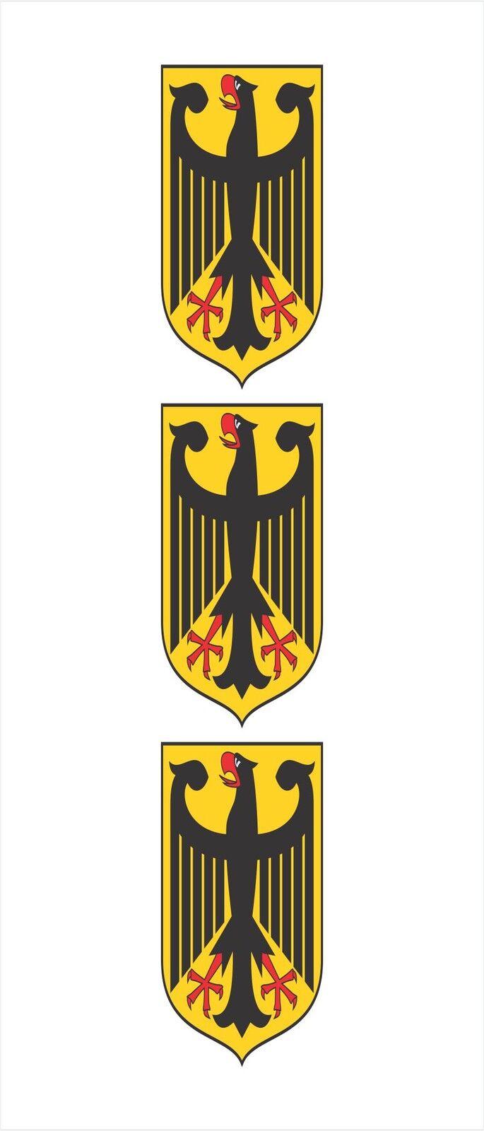 3 - German Germany Coat of Arms Flag Hard Hat Motorcycle Helmet