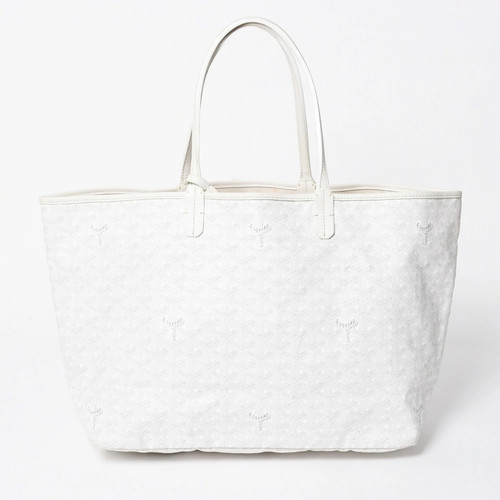 GOYARD Saint Louis PM Tote Bag PVC White STLCROPMLTY50CL50P