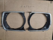 1970-1972 Plymouth Duster Front Headlights Trim Bezels Factory Oem Leftright