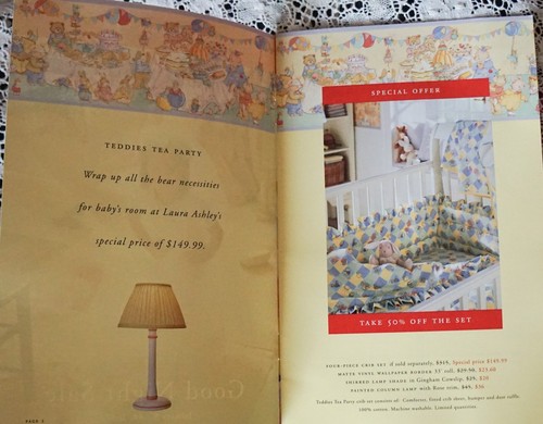 ~ Rare Vintage 2000 Laura Ashley Mother & Child Good Night Sale Catalog ~ - Afbeelding 2 van 14