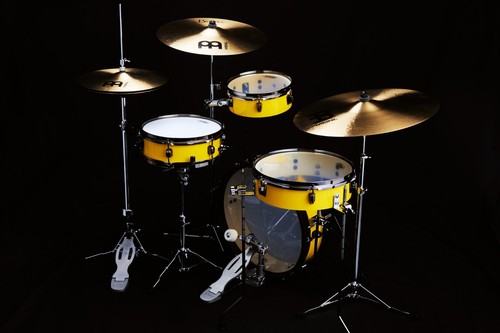 Tama Club-Jam Pancake Shell Kit 4 Piece - Electric Yellow/Black Nickel - Picture 5 of 12