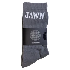 Skate Jawn Magazine Socks Logo Grey