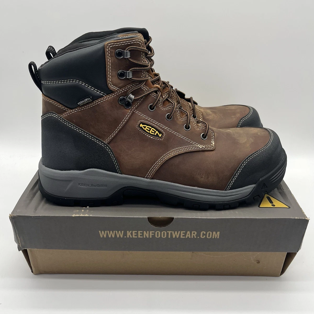 Keen Bidwell 13016-TOBC Brown Leather Ankle Boots‎ Lace up Men\'s Size 11 US Keen Utility Men main image 2