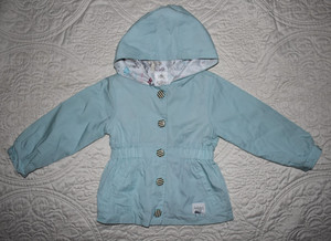 Disney Store  Animators Collection Girls Hooded Rain Jacket Princess Lining